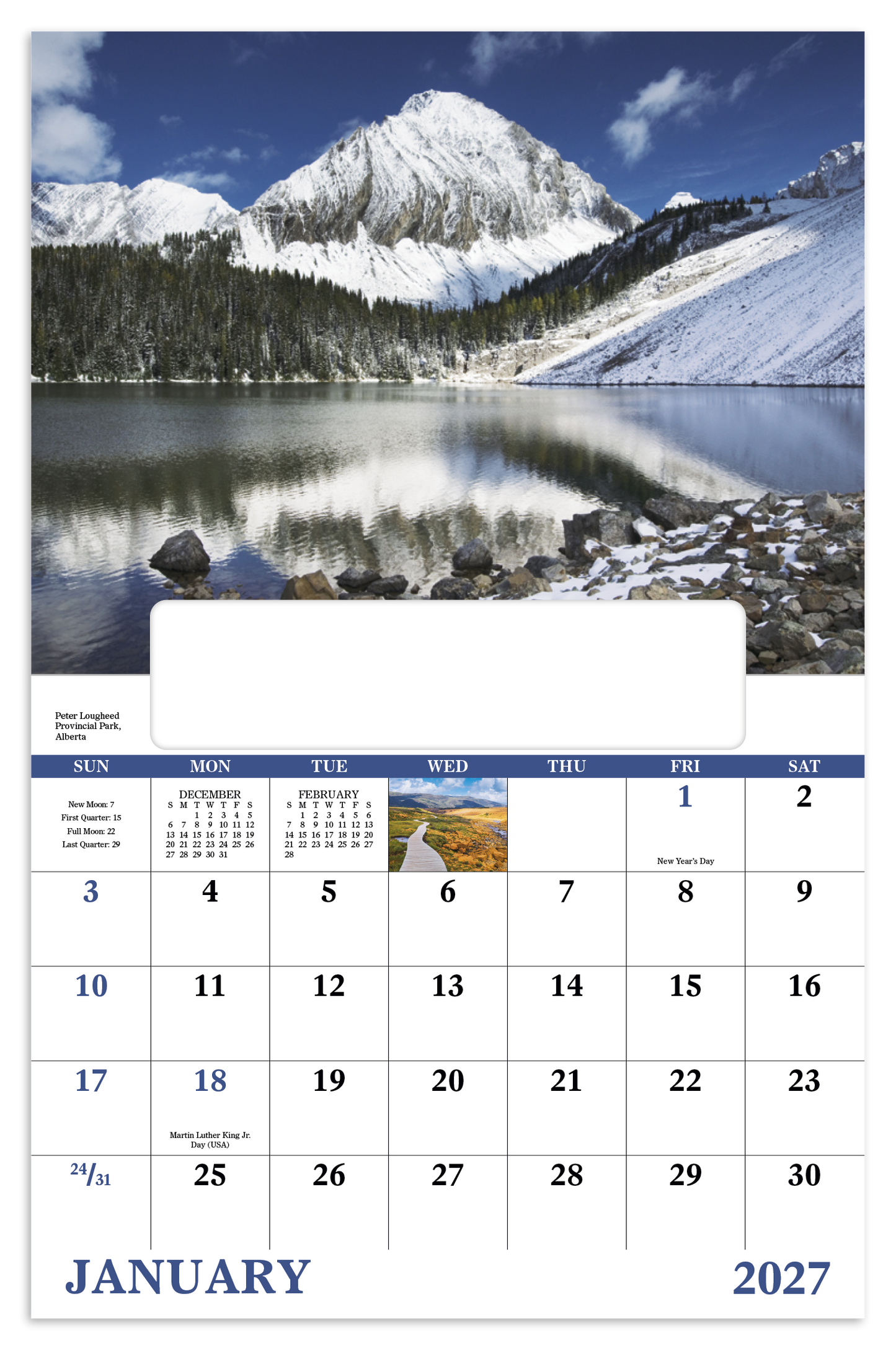 Scenic Canada - Window Calendar