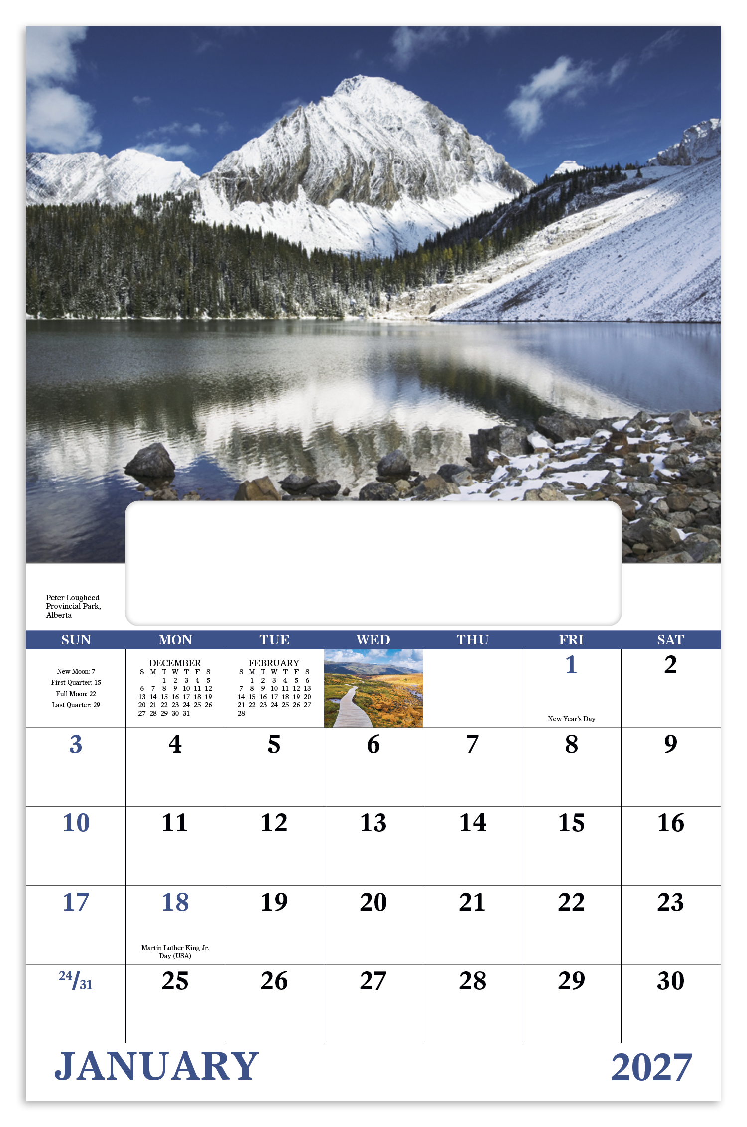 Scenic Canada - Window Calendar