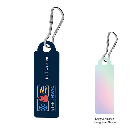 Custom logo Acrylic Zipper Pull - Rectangle
