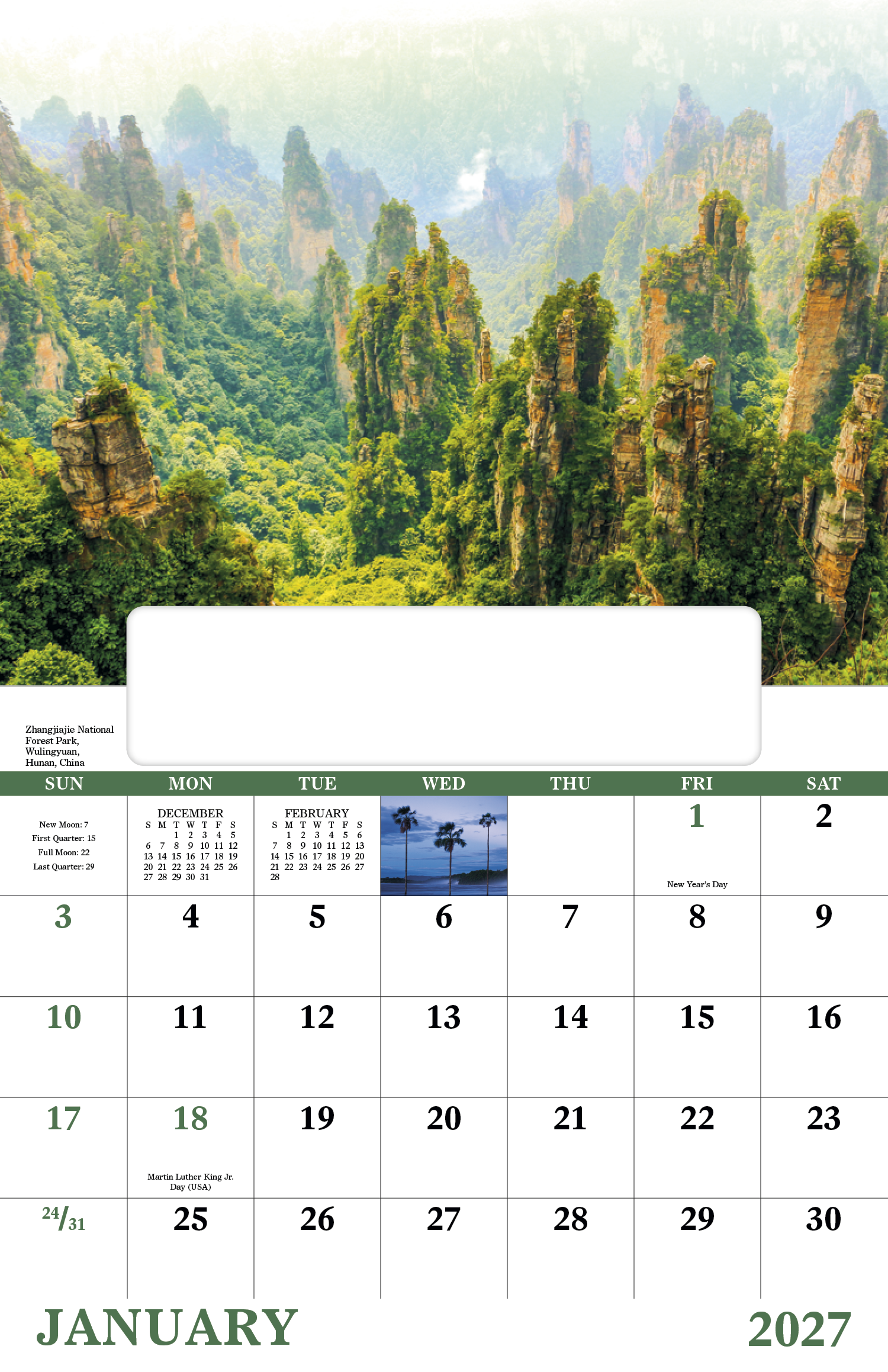 Glorious Getaways - Window Calendar