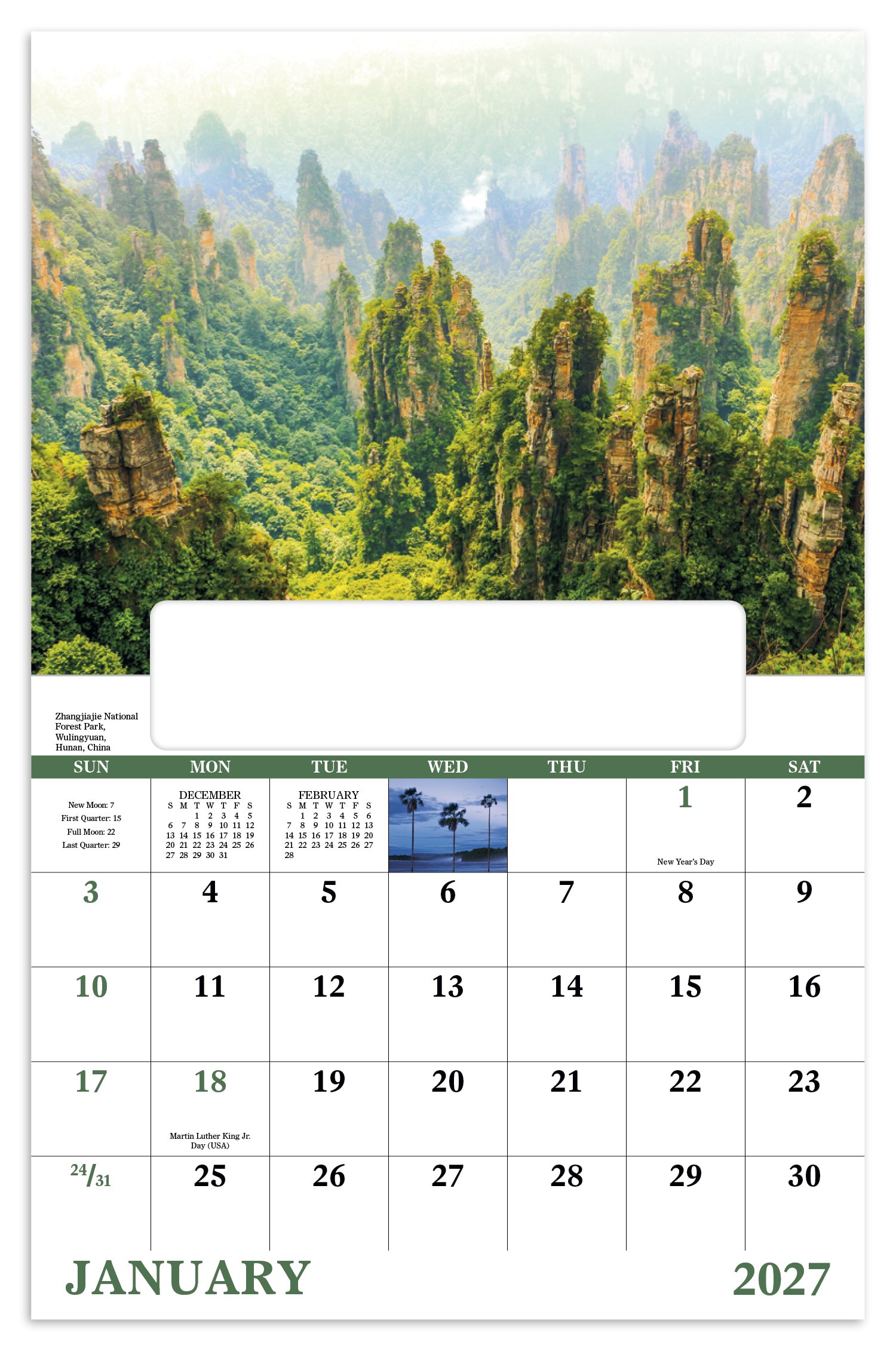 Glorious Getaways - Window Calendar