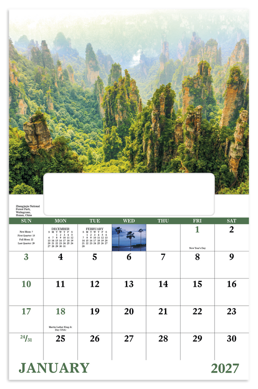 Custom logo Glorious Getaways - Window Calendar