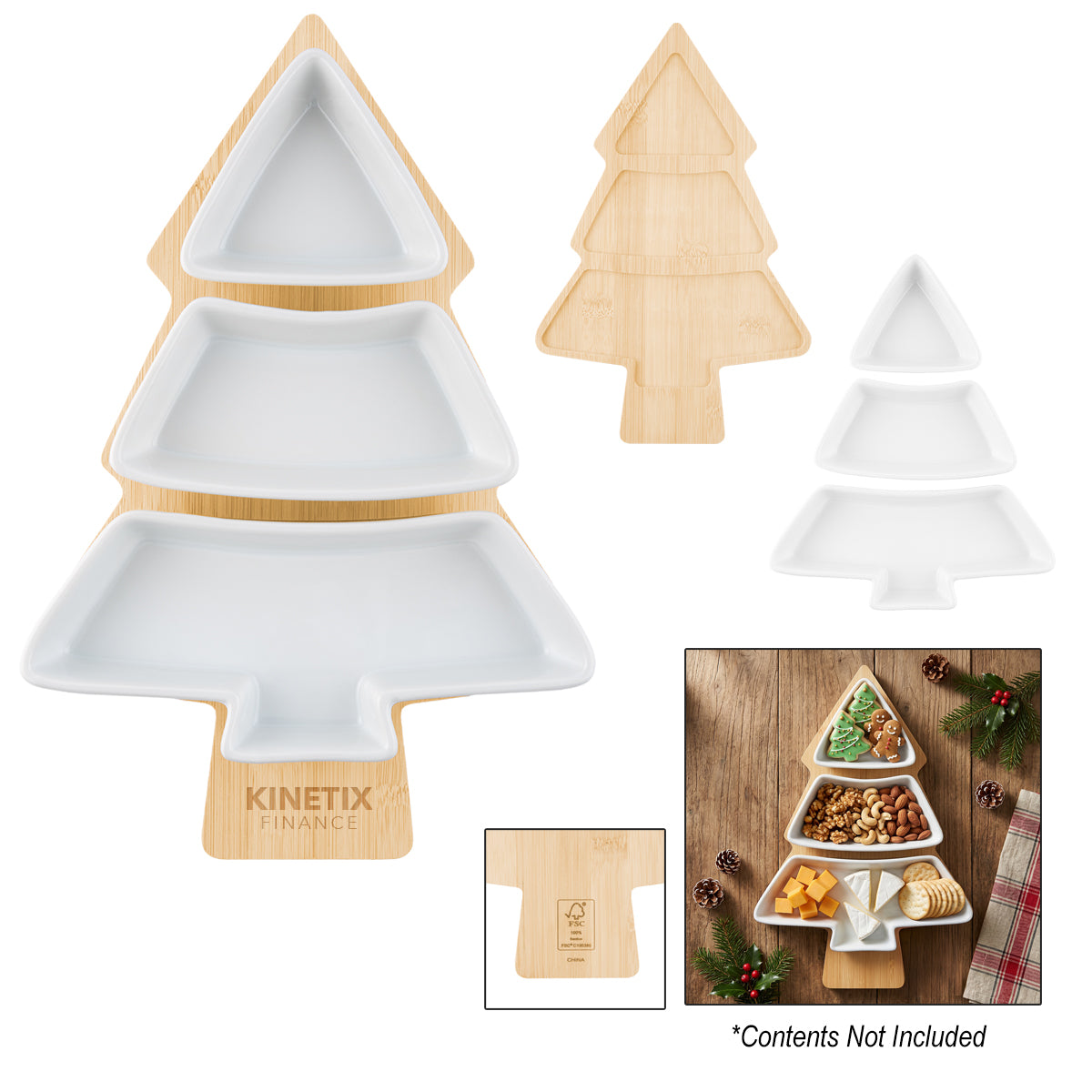 Festive Tree FSC® Serving Tray