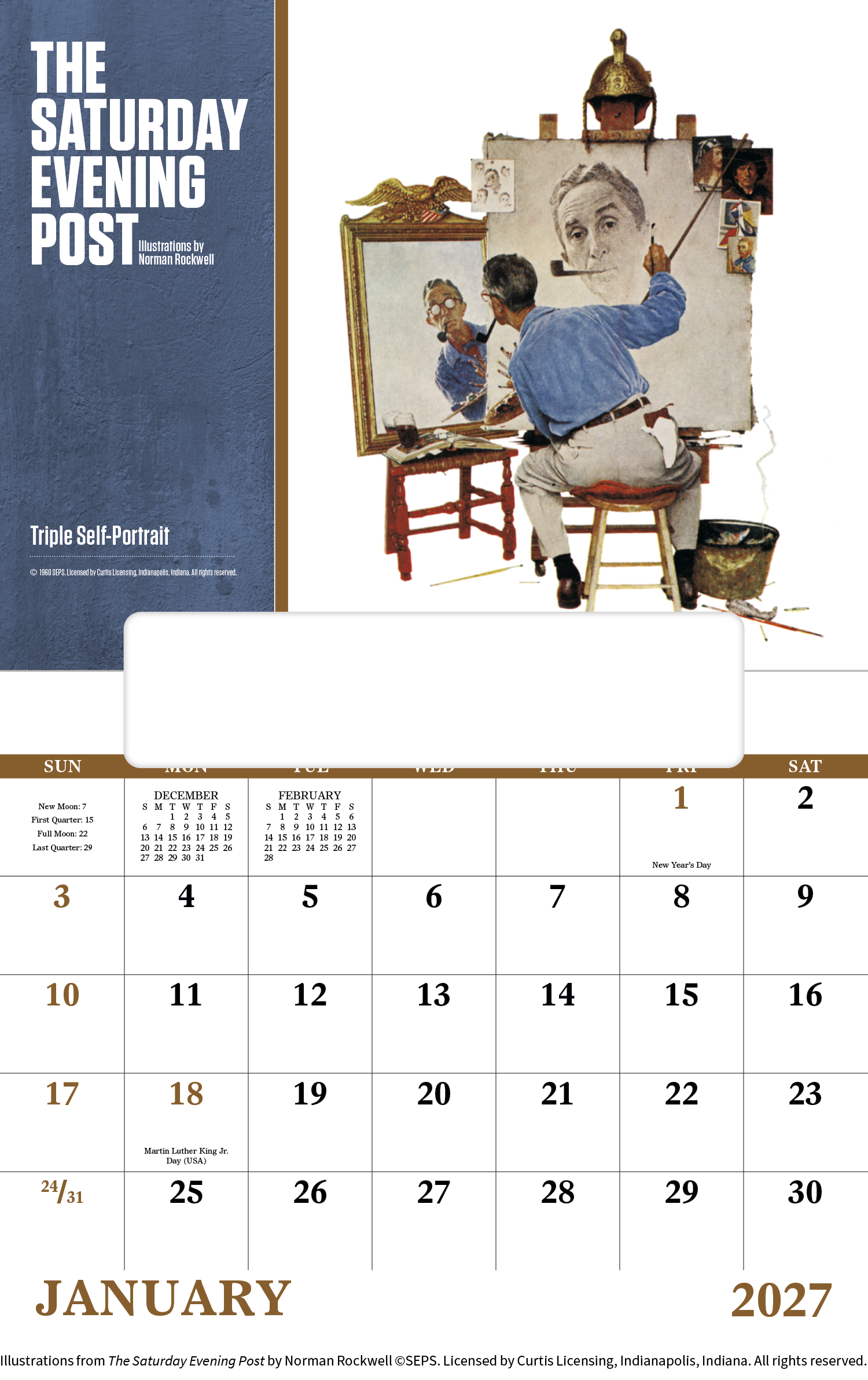 The Saturday Evening Post - Window Calendar