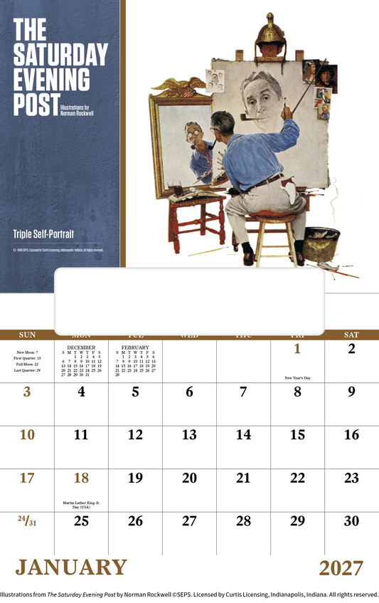 Custom logo The Saturday Evening Post - Window Calendar