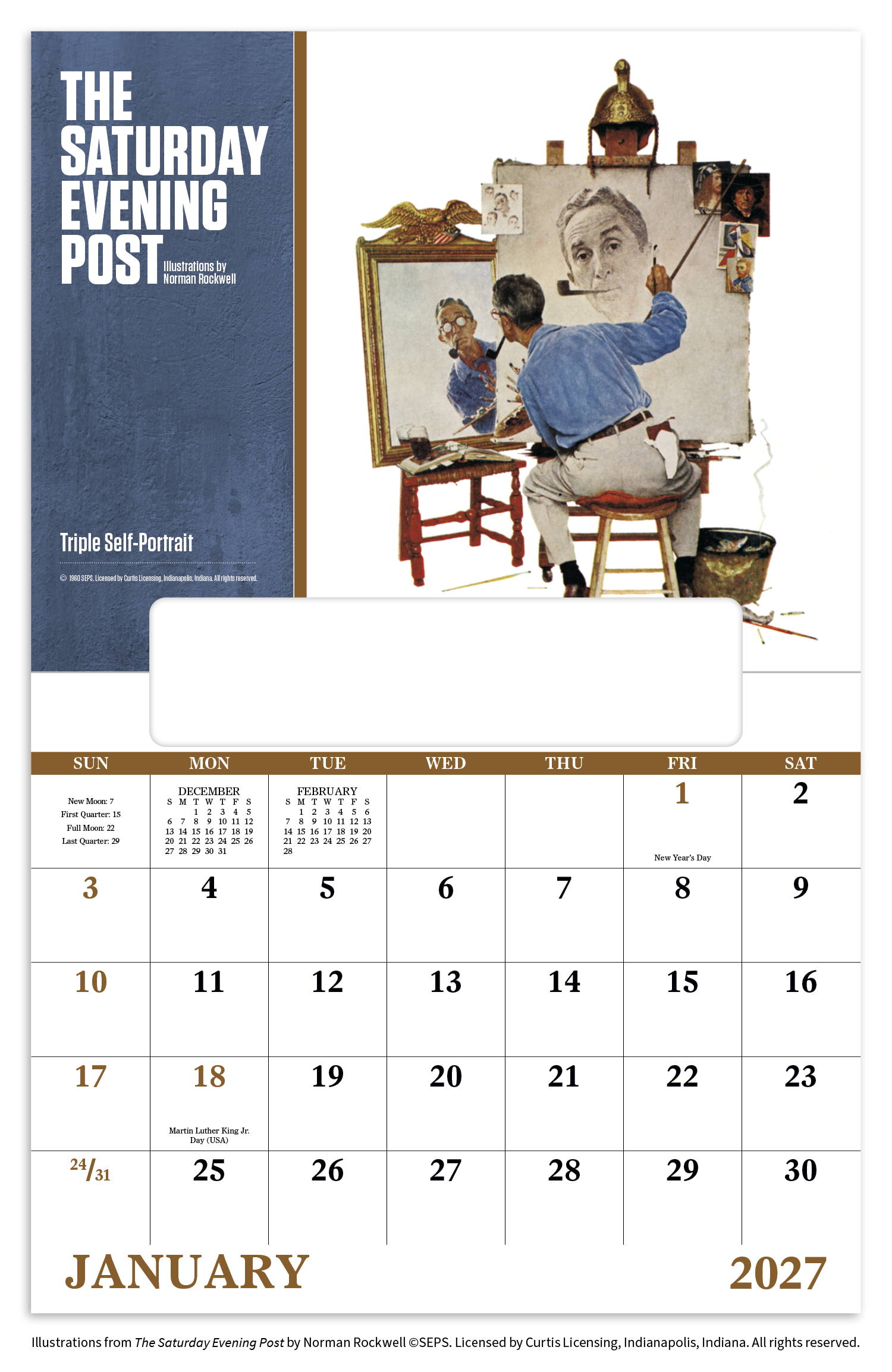 The Saturday Evening Post - Window Calendar