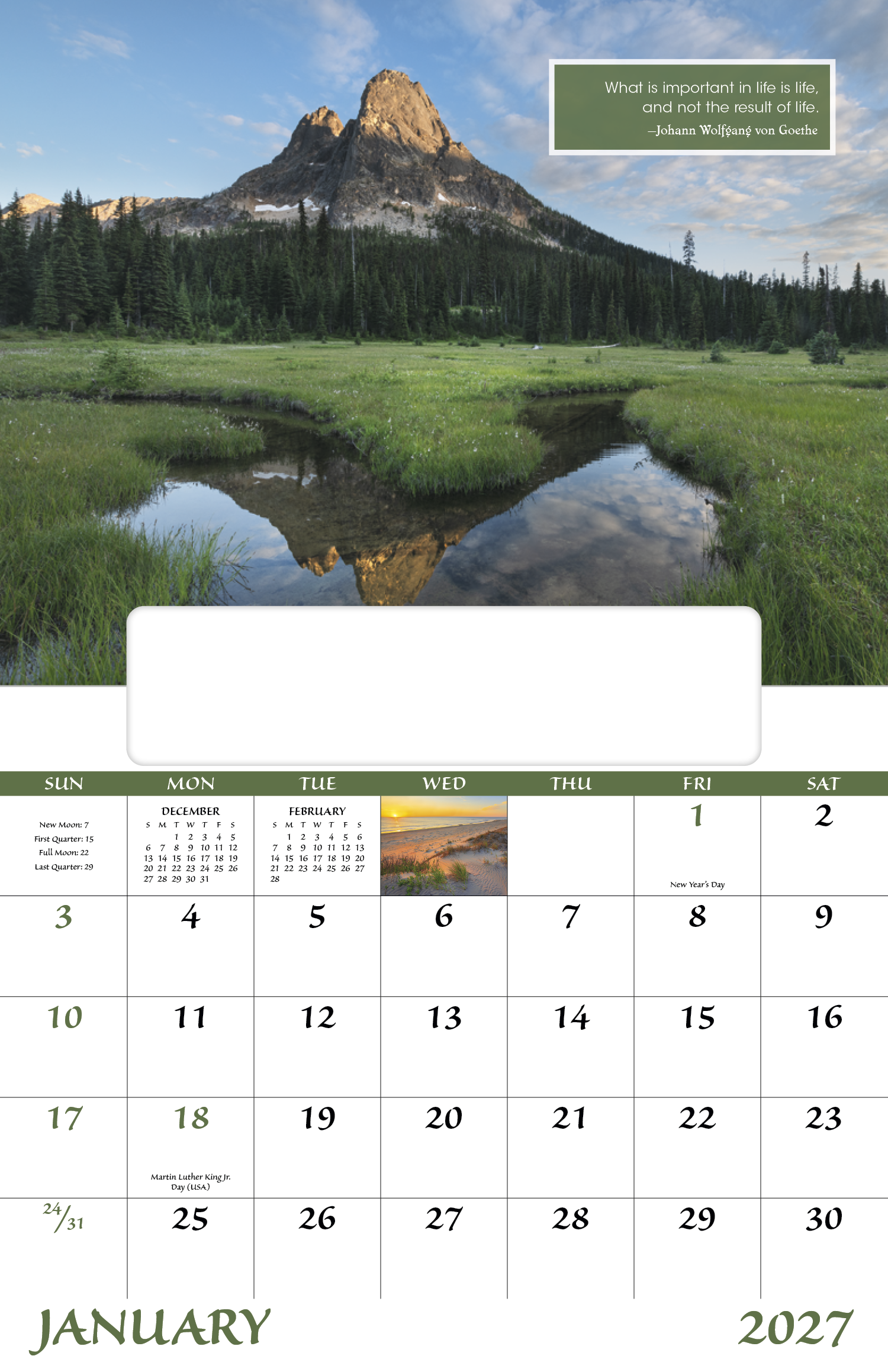 Inspirations for Life - Window Calendar