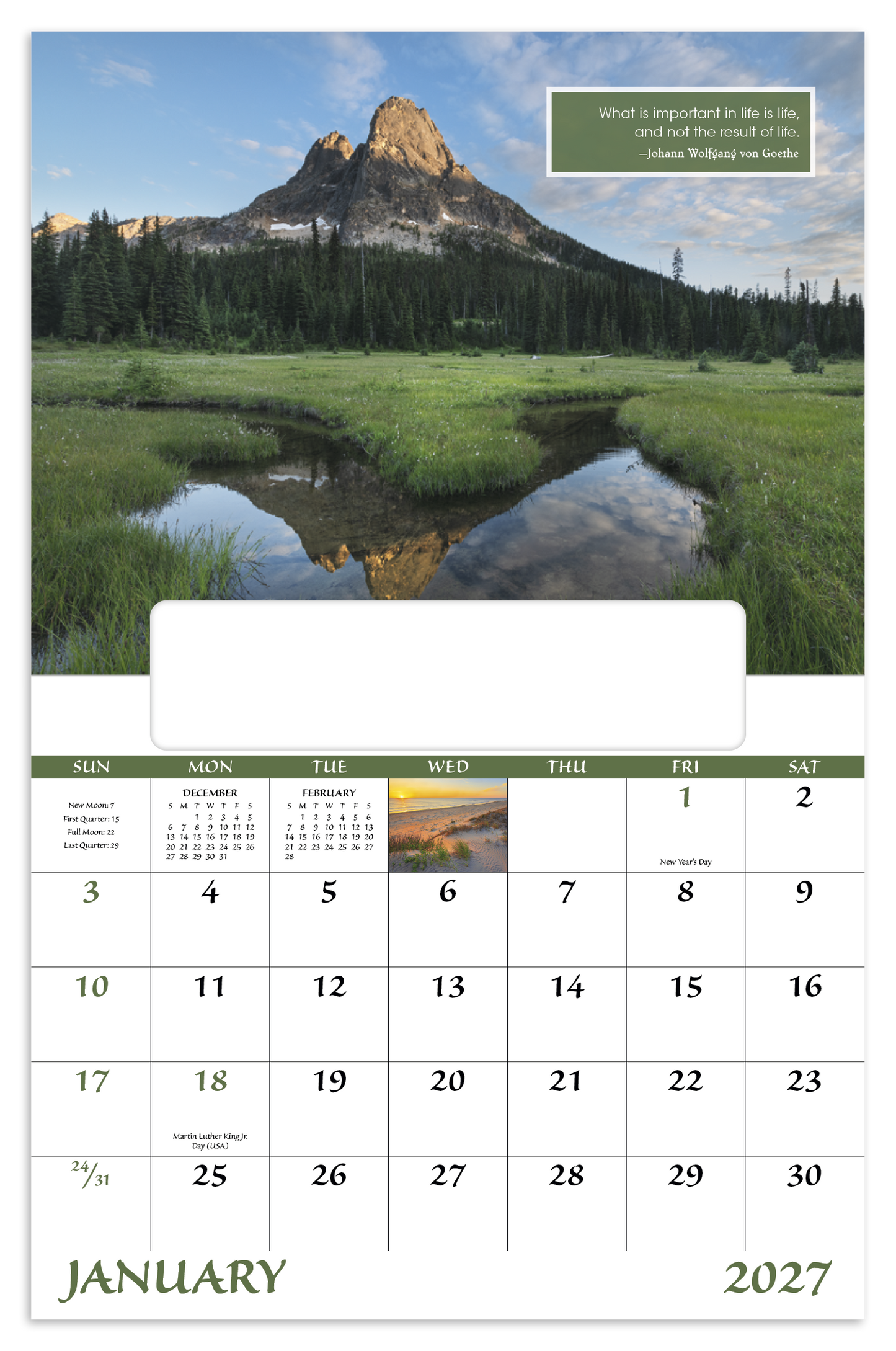 Inspirations for Life - Window Calendar