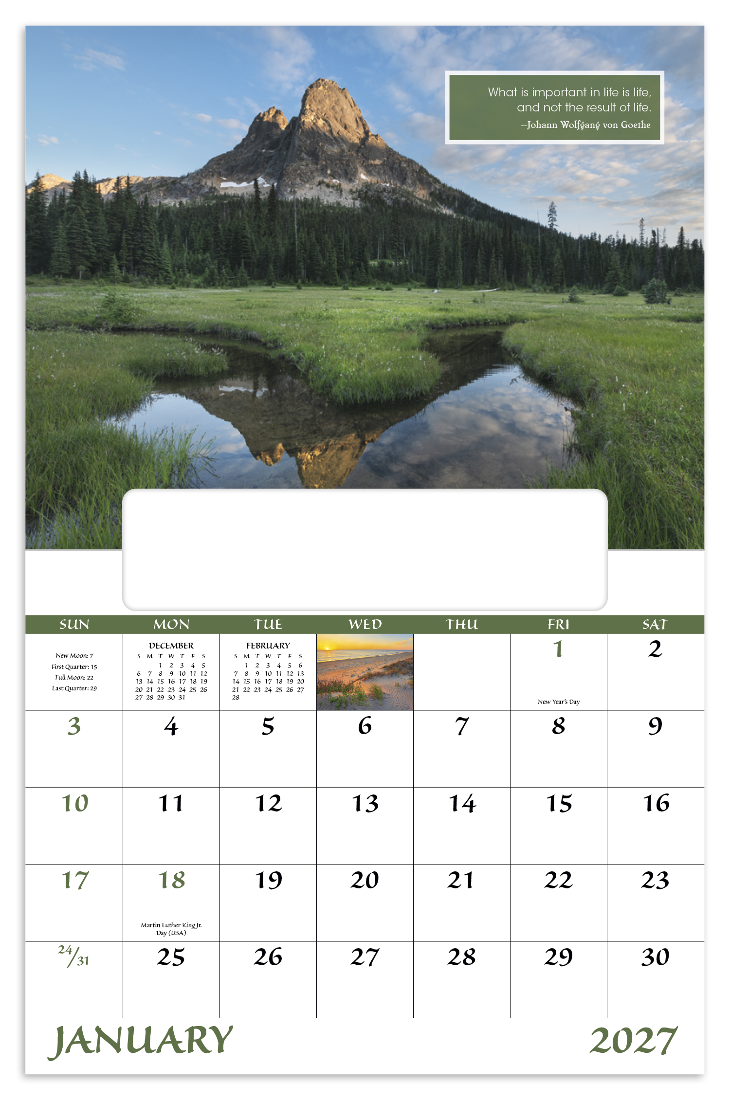 Inspirations for Life - Window Calendar