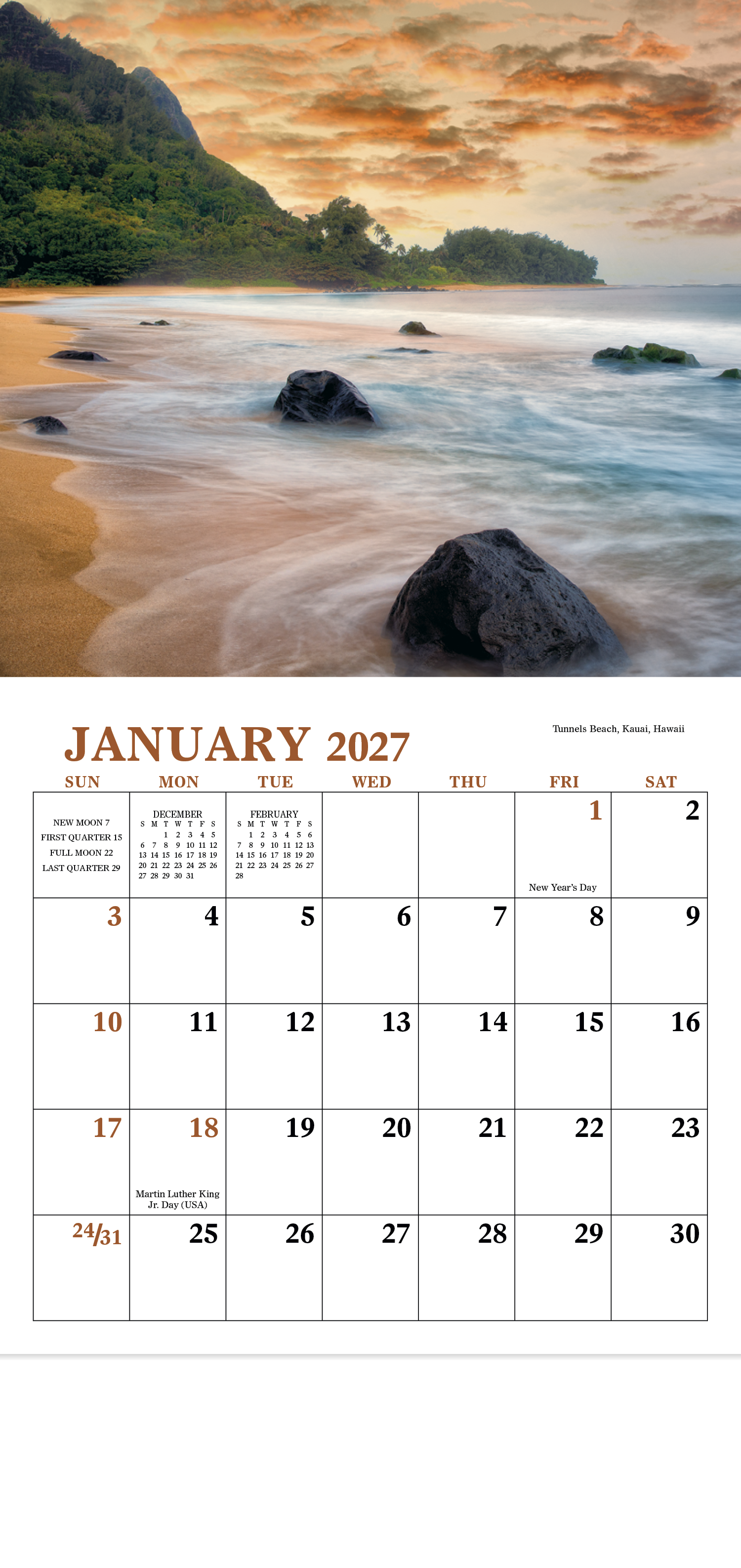 Landscapes of America - Mini Calendar
