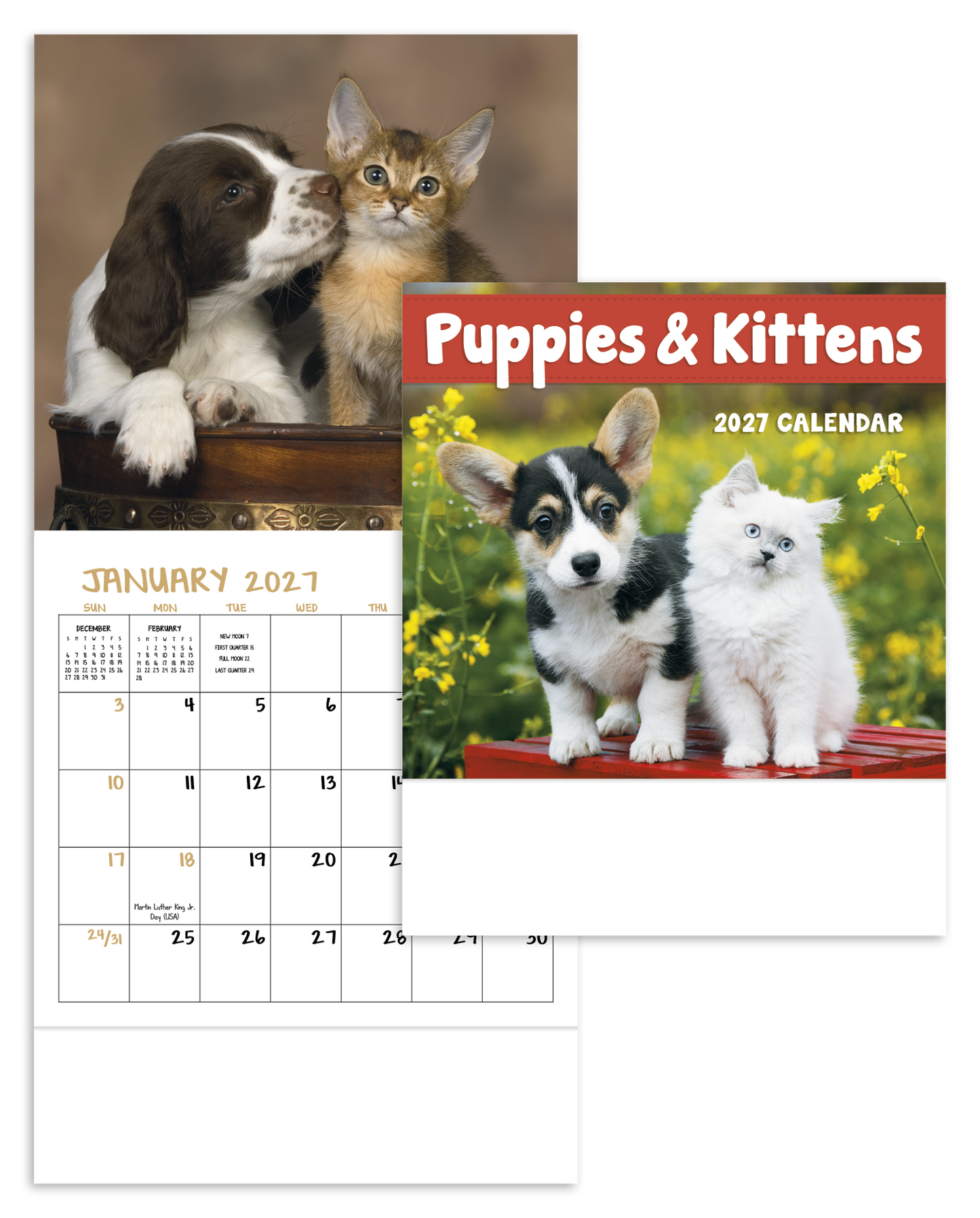 Puppies & Kittens - Mini Calendar