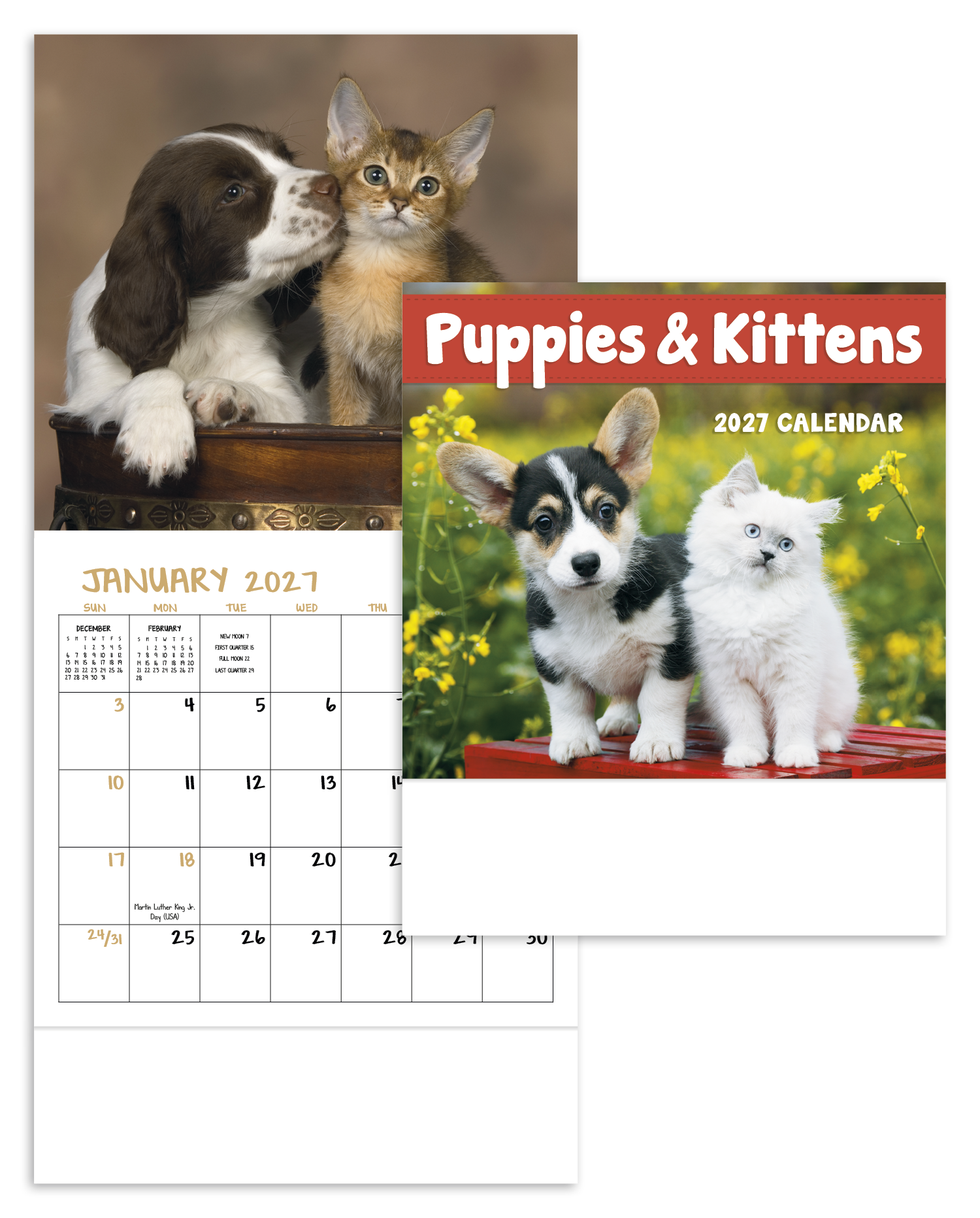 Puppies & Kittens - Mini Calendar