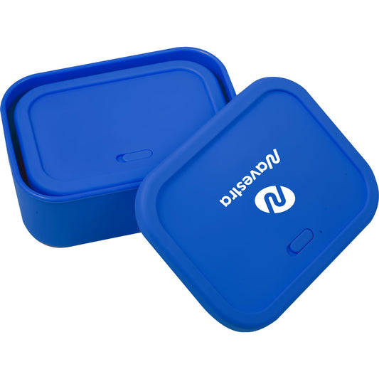 Custom logo Silicone Food Storage Box with Air Valve - Set of