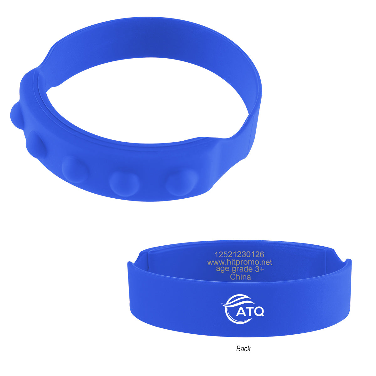 Push Pop Recycled Silicone Wristband