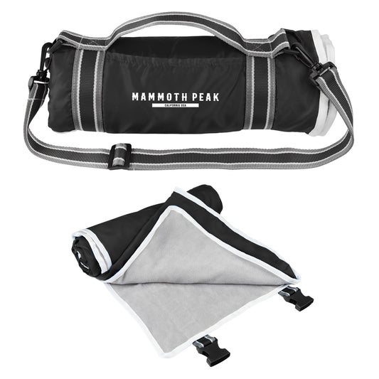 Custom logo Riverside Roll-Up Blanket With Carrying Handle