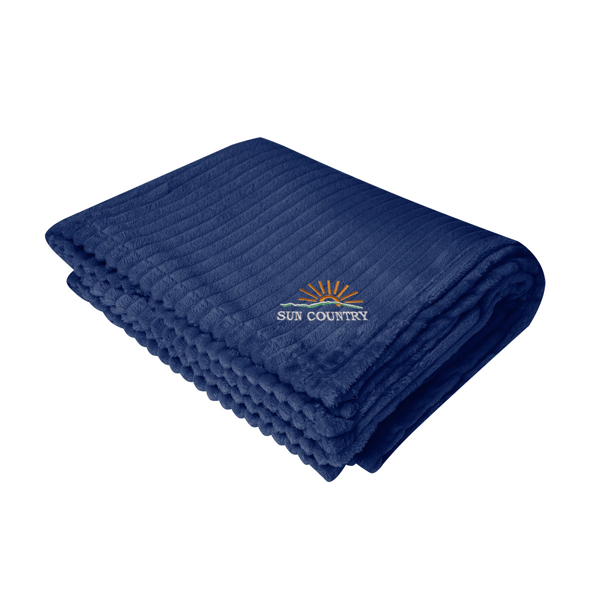 Raleigh rPET Ribbed Flannel Blanket