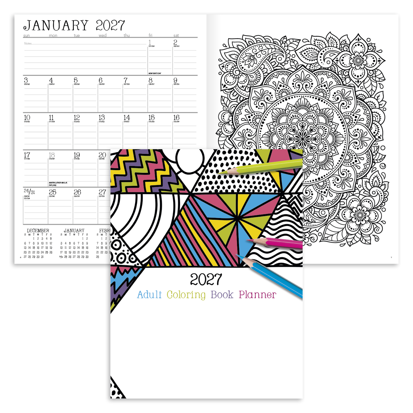 Adult Coloring Book Planner