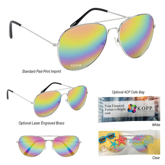 Custom logo Swift Aviator Sunglasses