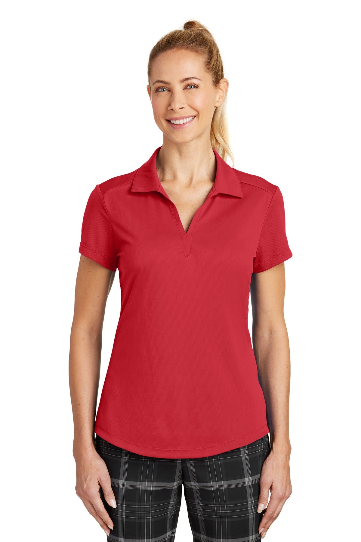Custom logo Nike Women's Dri-FIT Legacy Polo. 838957 in Gym Red