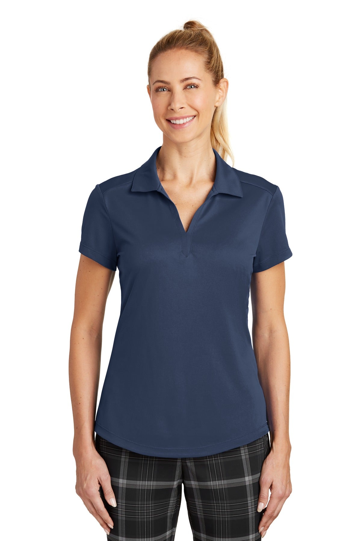 Custom logo Nike Women's Dri-FIT Legacy Polo. 838957 in Midnight Navy