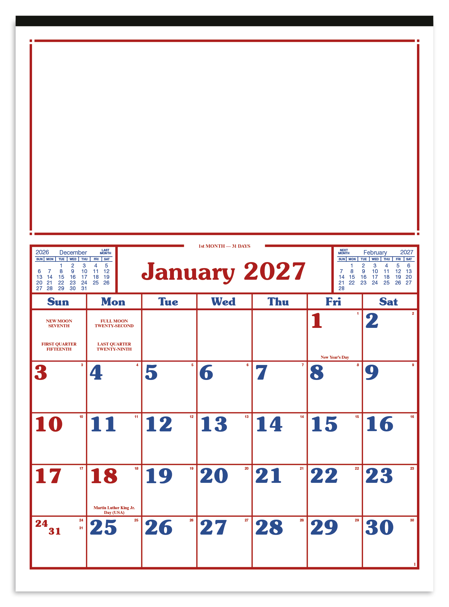 Commercial 12-Sheet Calendar