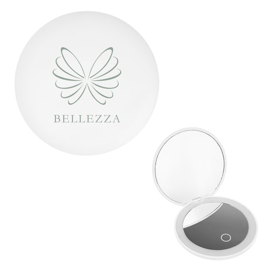 LED Mirror With Dual Magnification