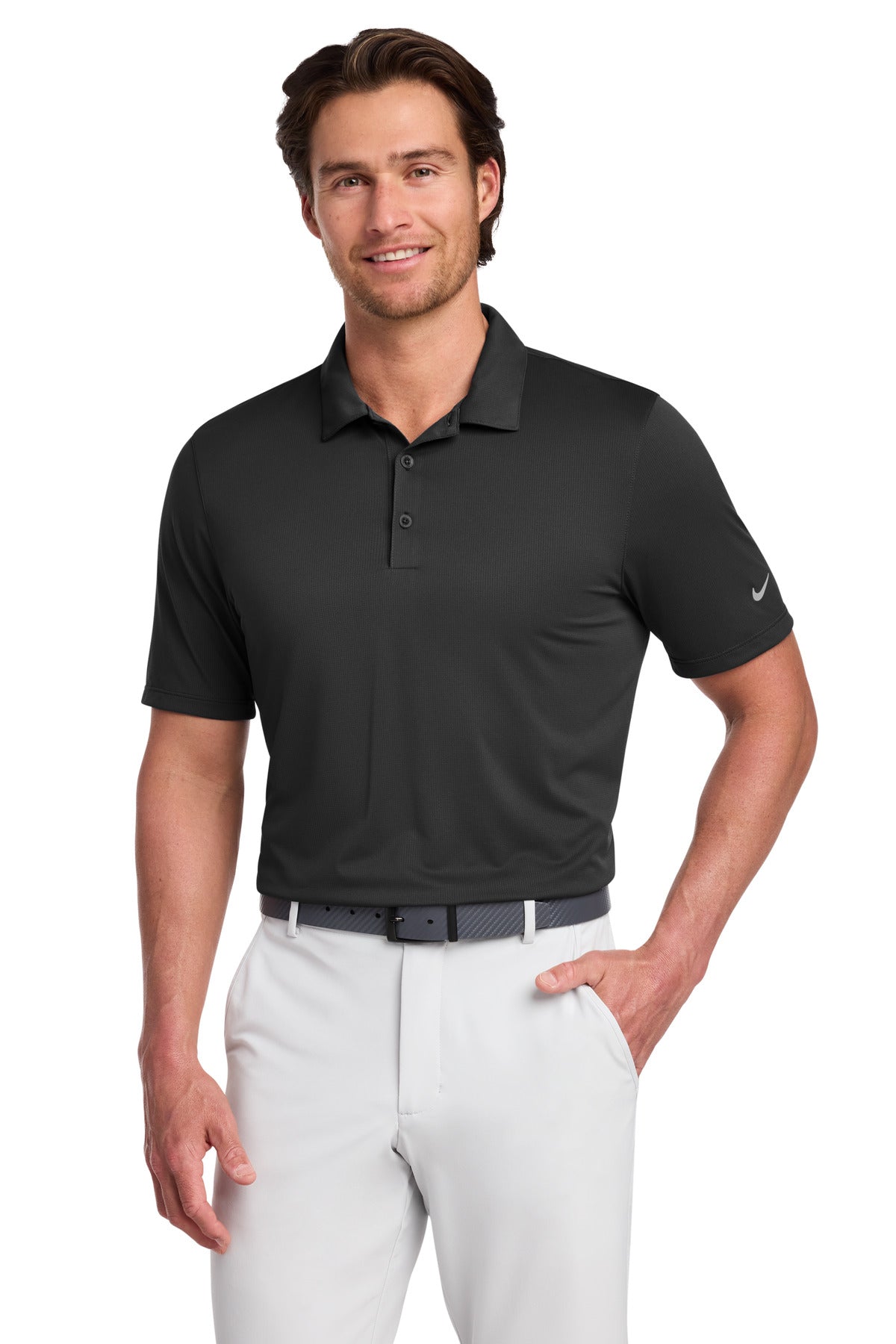 Custom logo Nike Dri-FIT Legacy Polo. 883681 in Black