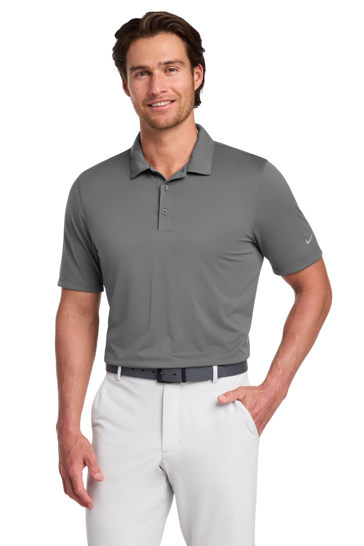 Custom logo Nike Dri-FIT Legacy Polo. 883681 in Dark Grey