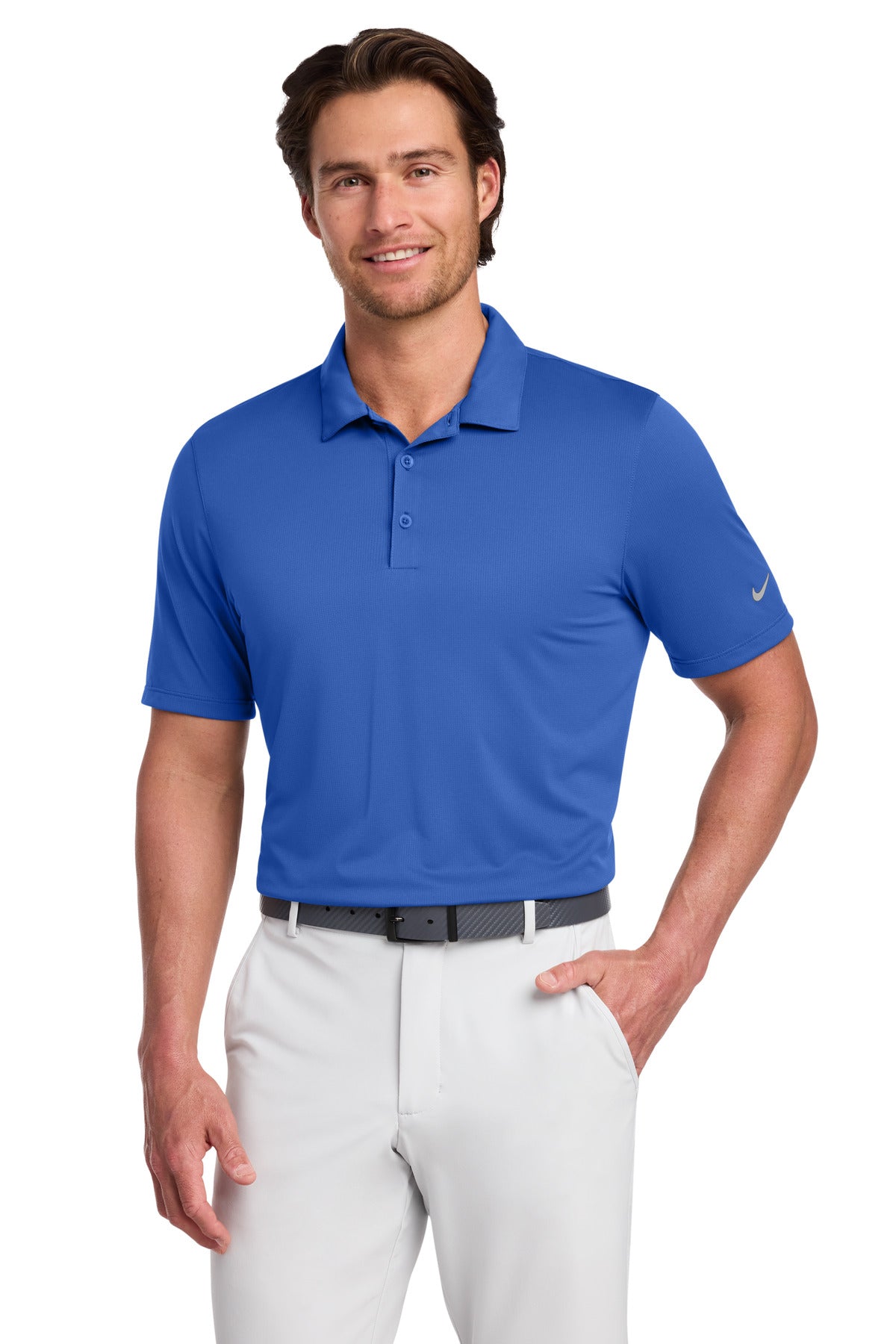 Custom logo Nike Dri-FIT Legacy Polo. 883681 in Game Royal