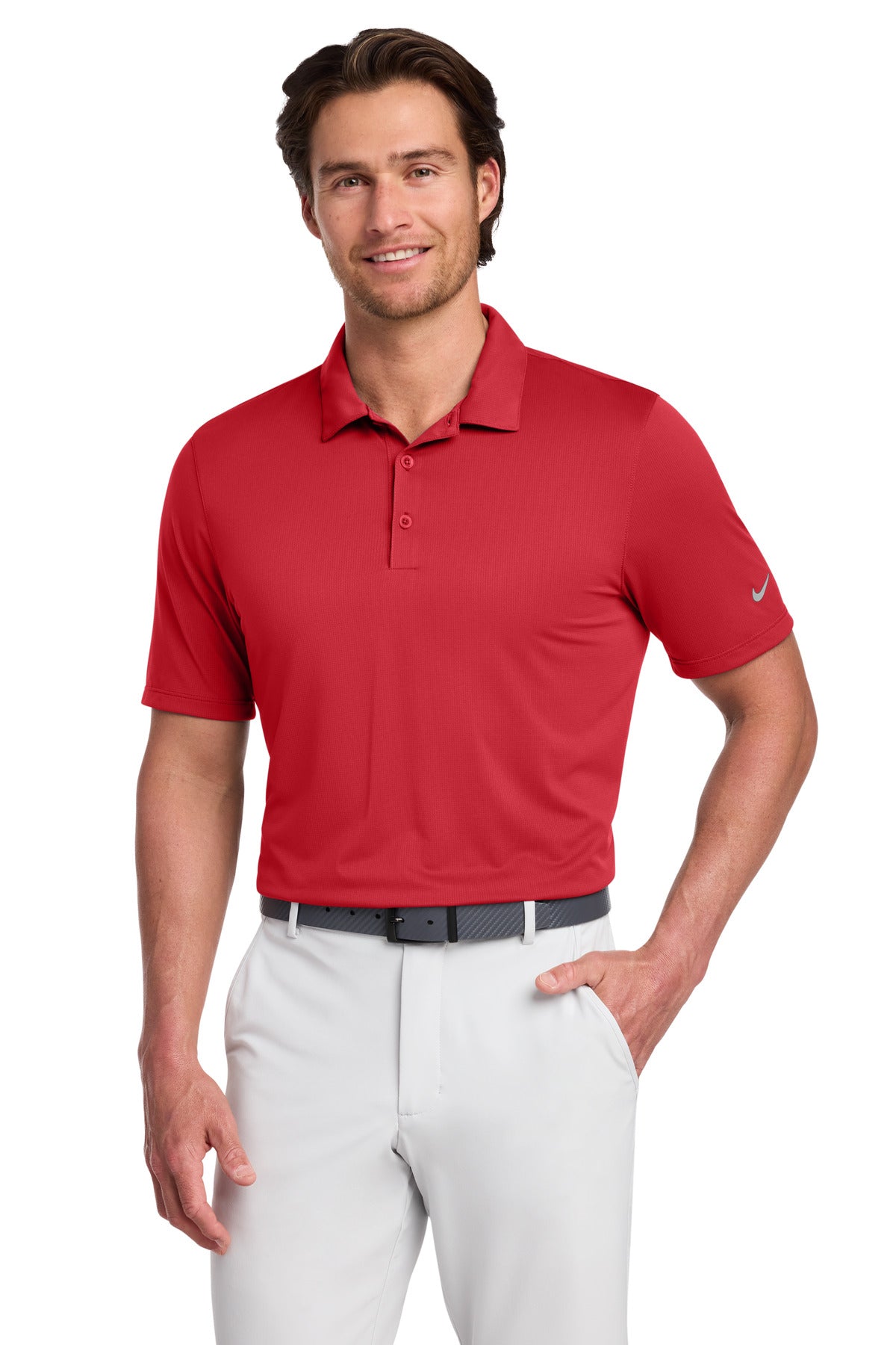 Custom logo Nike Dri-FIT Legacy Polo. 883681 in Gym Red