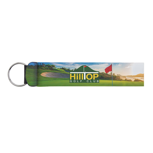 Custom logo Neoprene Wristband With Key Ring
