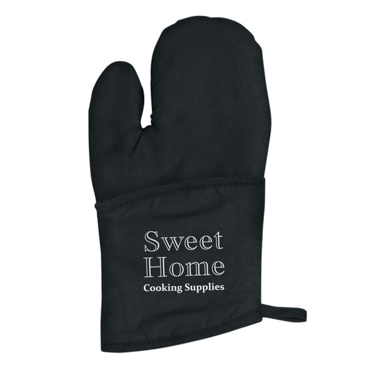 Custom logo Quilted Cotton Canvas Oven Mitt