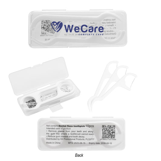 Custom logo 10 Pc. Dental Flosser Pick Kit