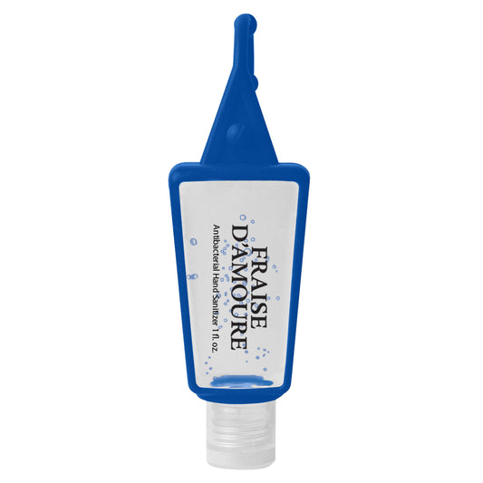 Custom logo 1 Oz. Hand Sanitizer In Silicone Holder