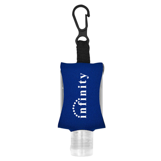 Custom logo 1 oz. Hand Sanitizer With EVA CASE AND CLIP