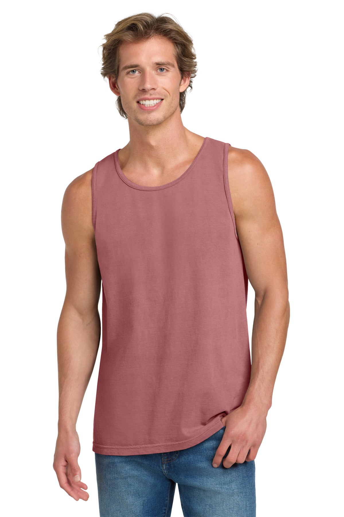 Custom logo COMFORT COLORS ® Heavyweight Ring Spun Tank Top. 9360 in Brick