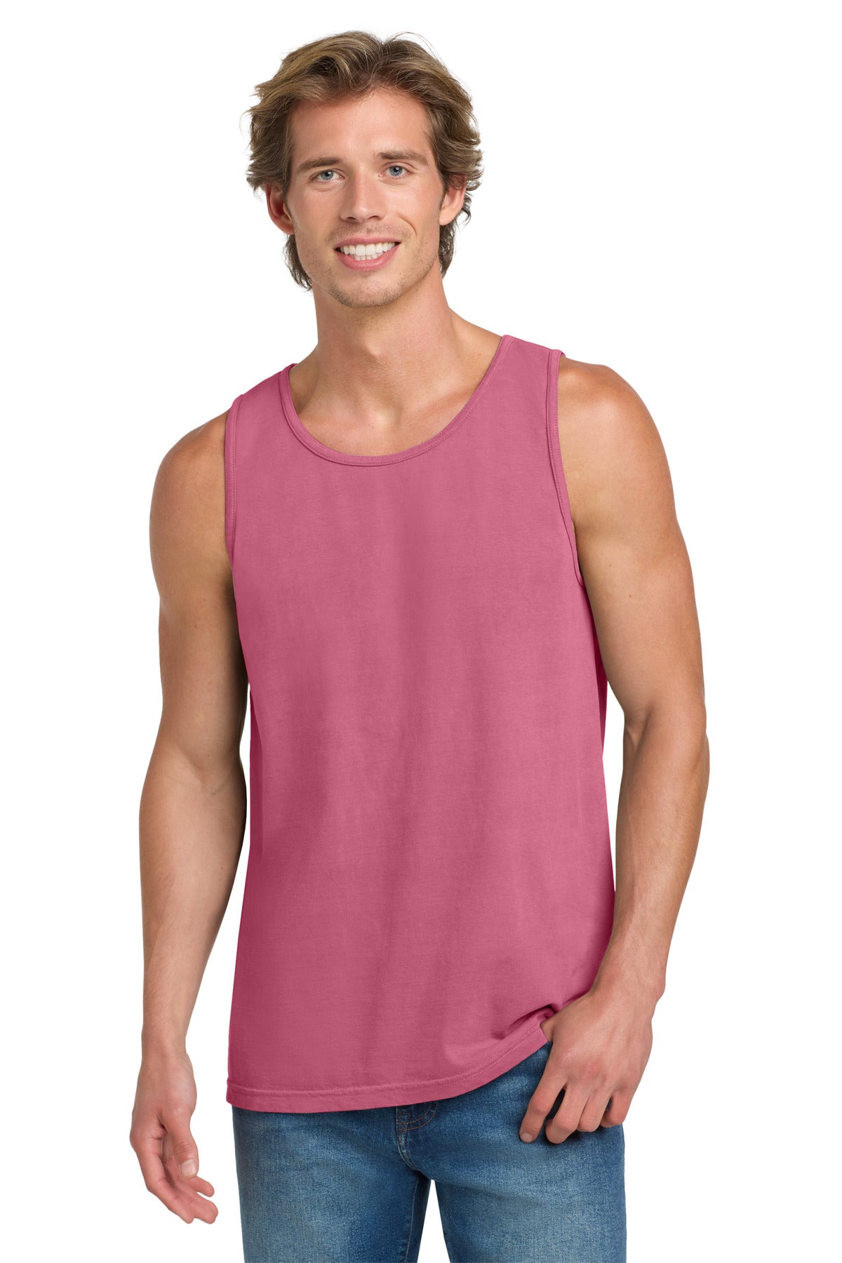 Custom logo COMFORT COLORS ® Heavyweight Ring Spun Tank Top. 9360 in Crunchberry