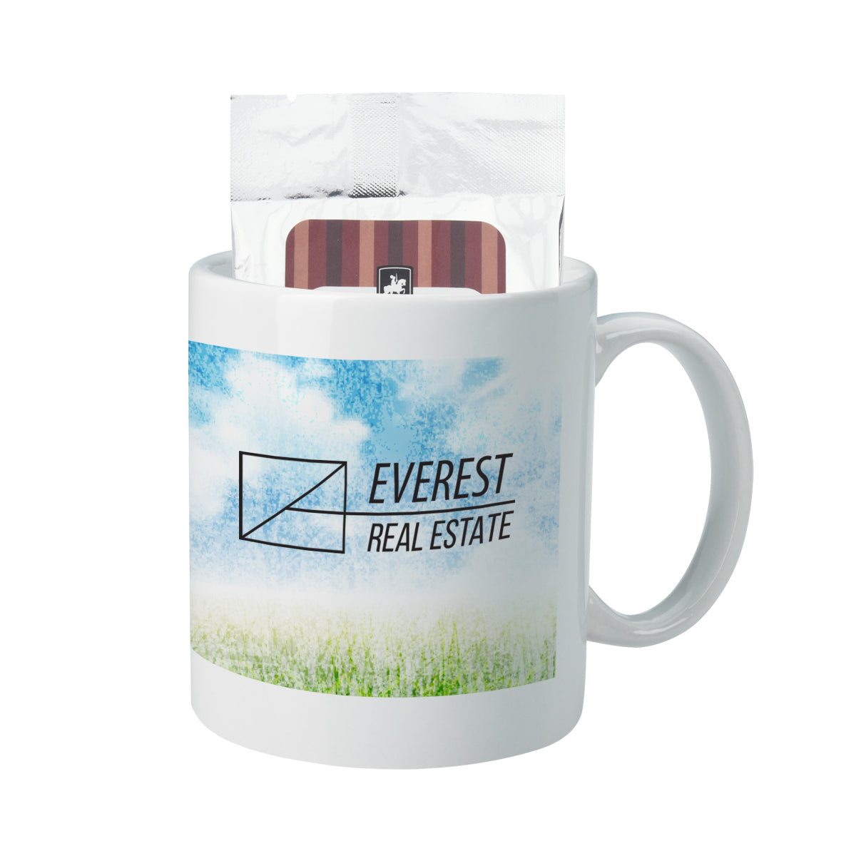 Custom logo 11 Oz. Full Color Mug With Hot Cocoa