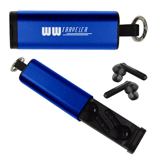 Custom logo Tech Support True Wireless Earbuds & Phone Stand