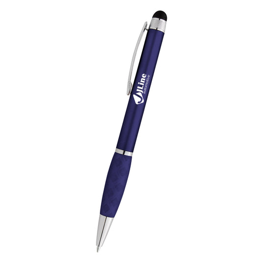 Custom logo Crisscross Grip Stylus Pen