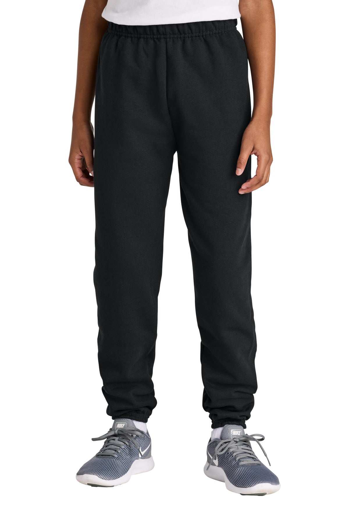 Custom logo Jerzees® Youth NuBlend® Sweatpant 973B in Black