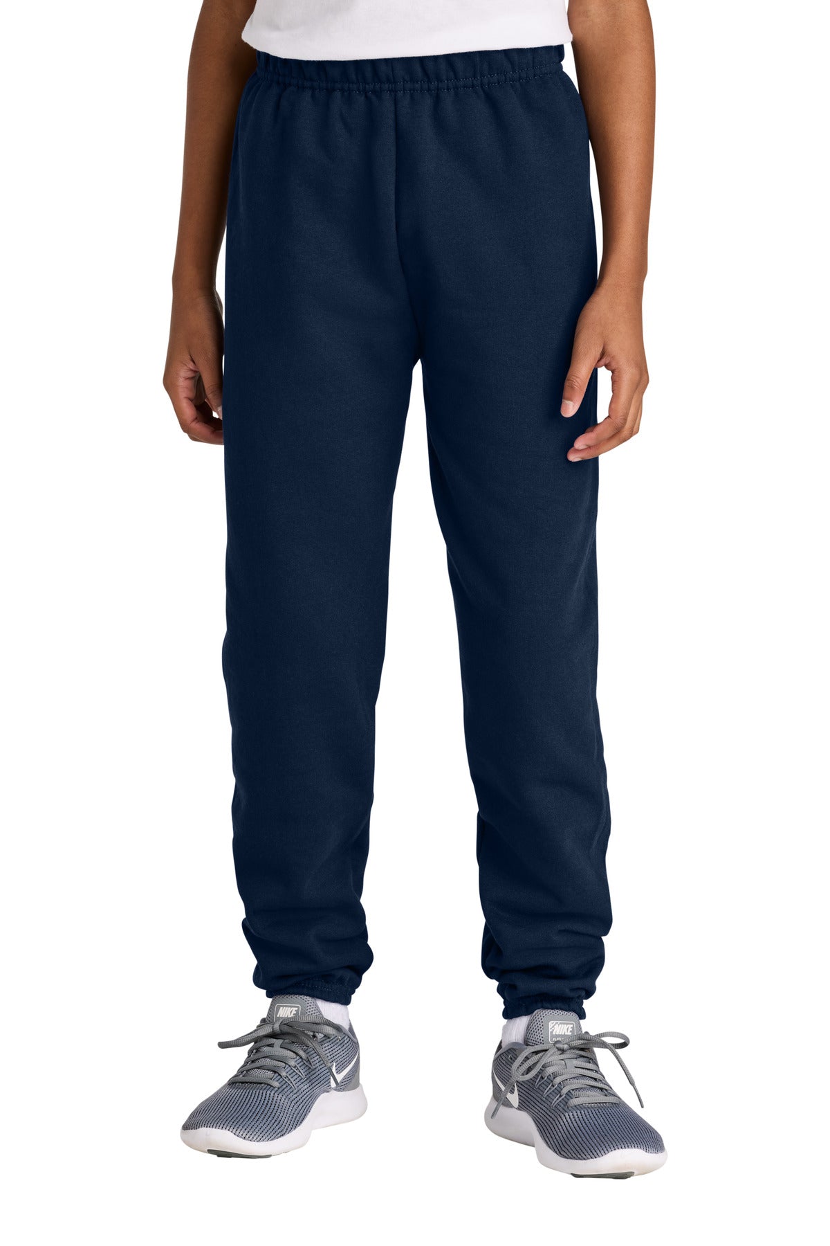Custom logo Jerzees® Youth NuBlend® Sweatpant 973B in J. Navy