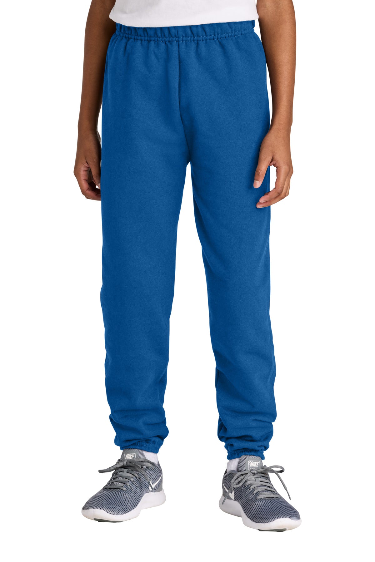 Custom logo Jerzees® Youth NuBlend® Sweatpant 973B in Royal