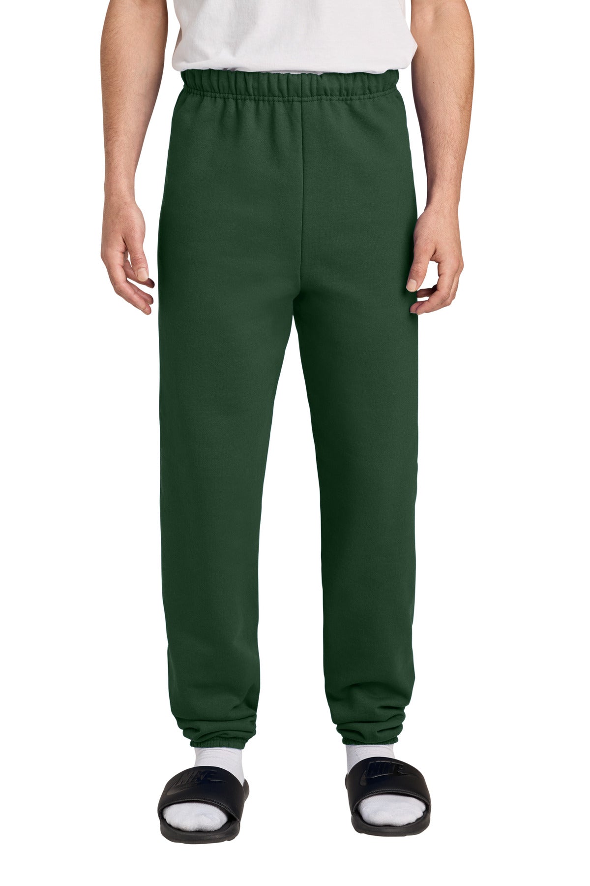 Custom logo Jerzees® - NuBlend® Sweatpant.  973M in Forest Green