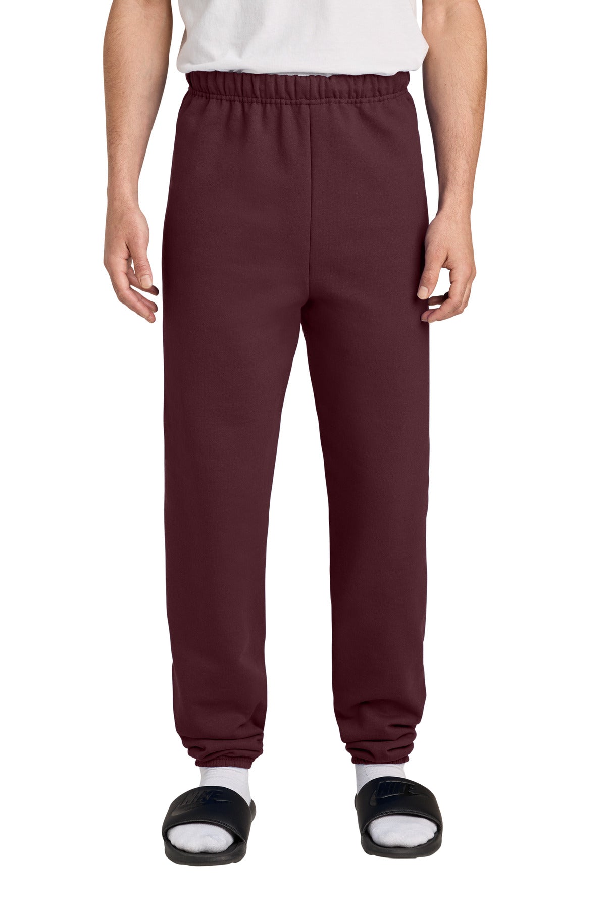 Custom logo Jerzees® - NuBlend® Sweatpant.  973M in Maroon