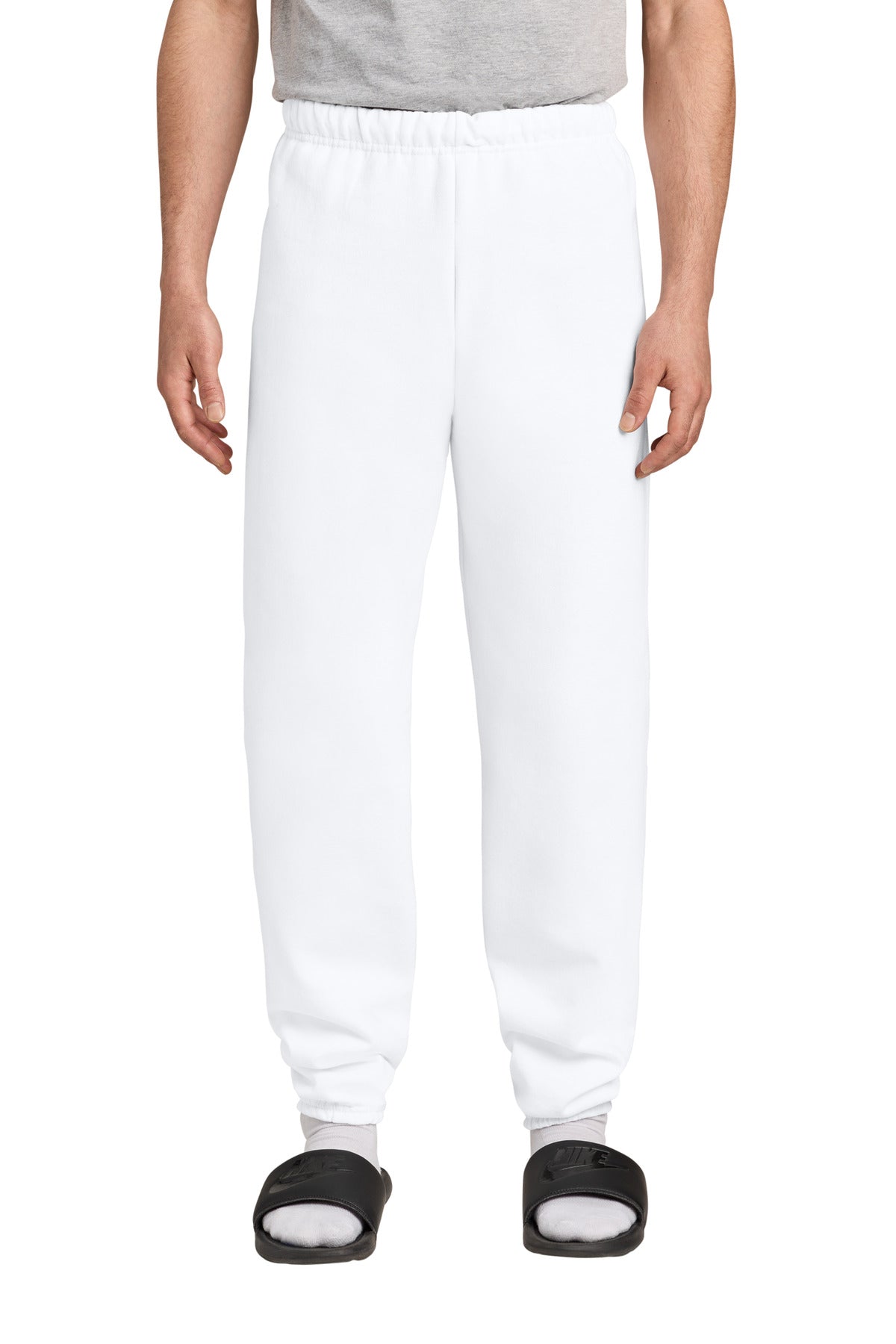 Custom logo Jerzees® - NuBlend® Sweatpant.  973M in White