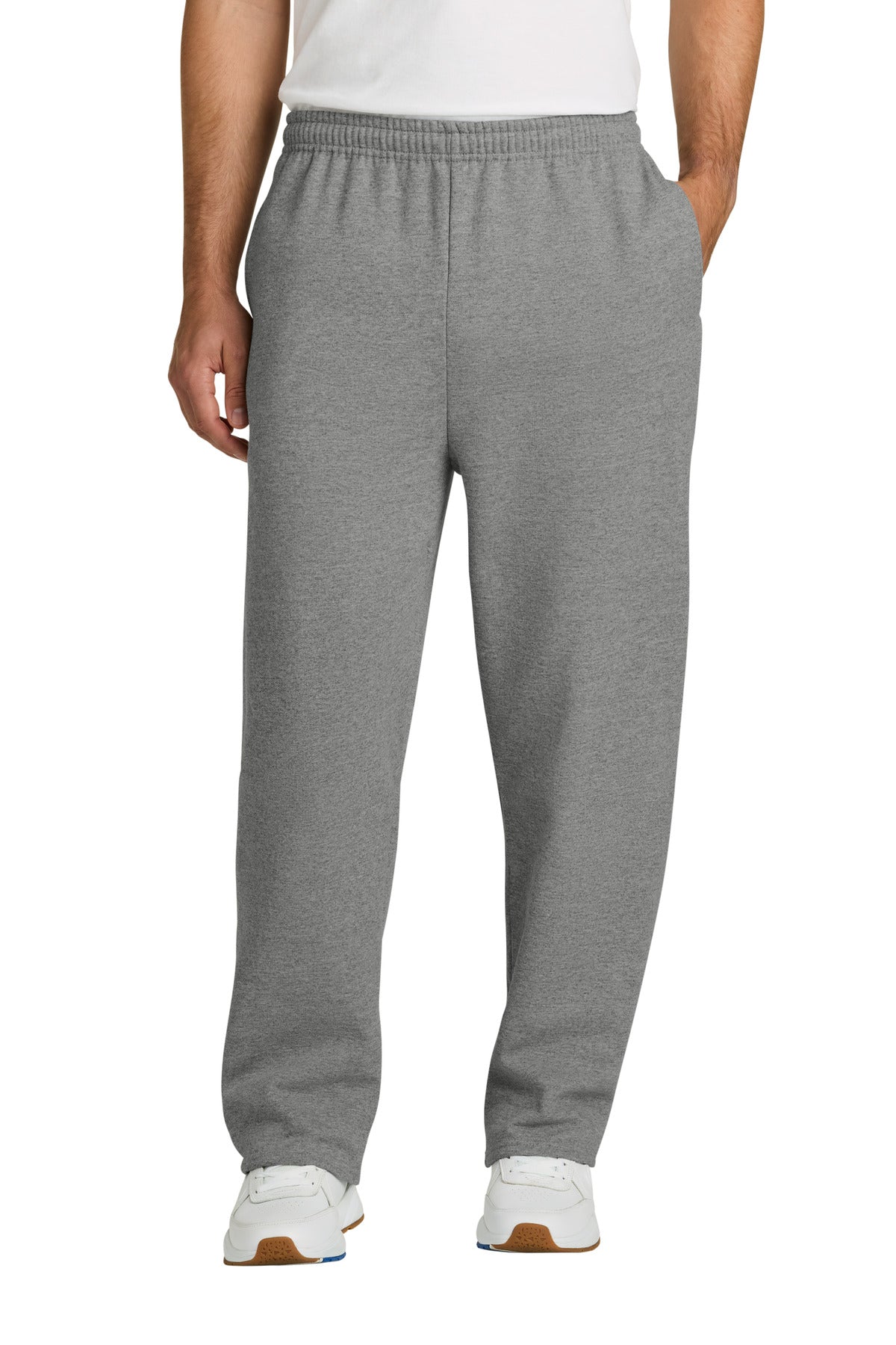 Custom logo Jerzees® NuBlend® Open Bottom Pant with Pockets. 974MP in Oxford