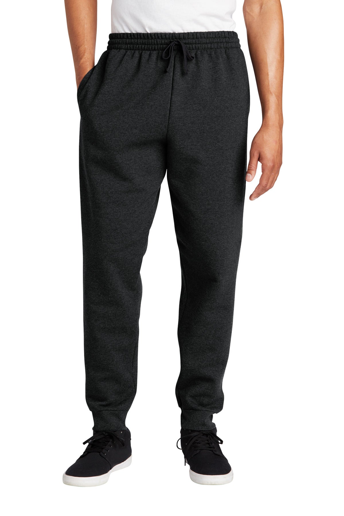 Custom logo Jerzees® NuBlend® Fleece Jogger 975MP in Black Heather