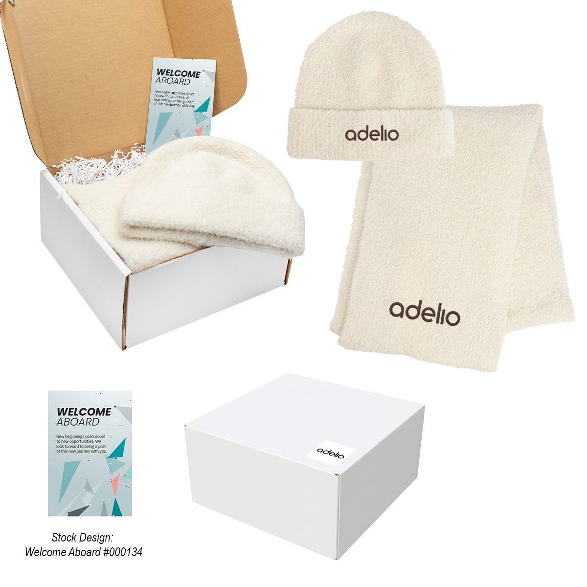 Fuzzy rPET  Beanie & Scarf Gift Set