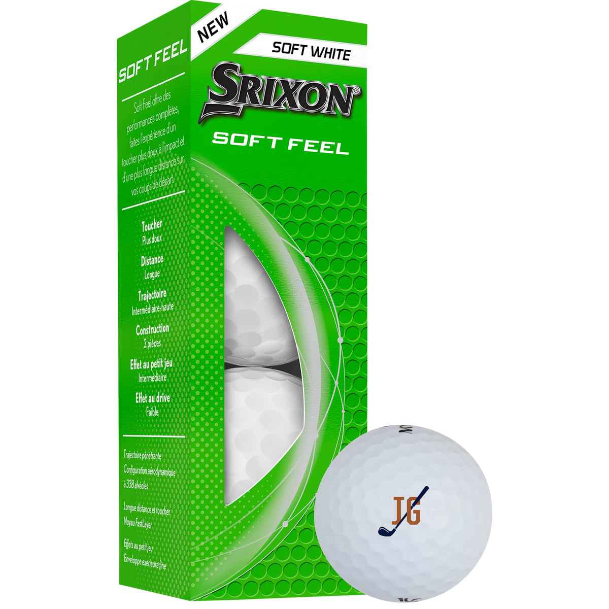 Custom logo Srixon Soft Feel Golf Balls - 3 Pack
